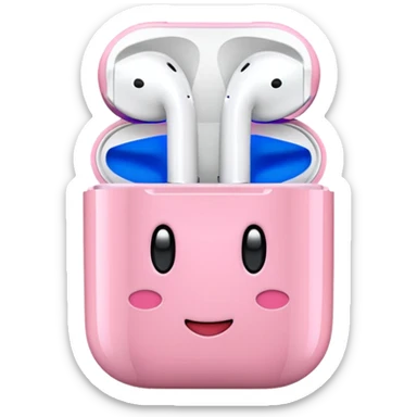 Kirby Airpods sticker