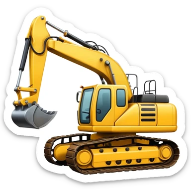Excavator sticker