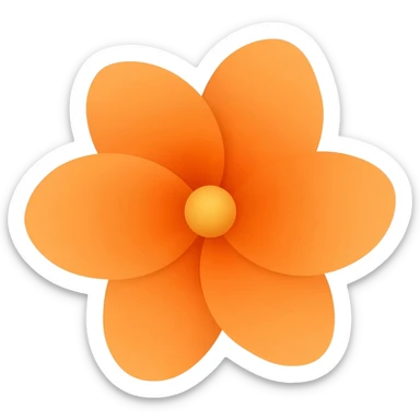 Orange blossom sticker