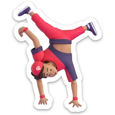 hiphop dancer breakdancing sticker