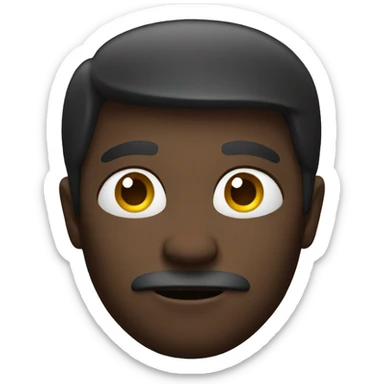 classic emoji that touches forhead with two fingers sticker