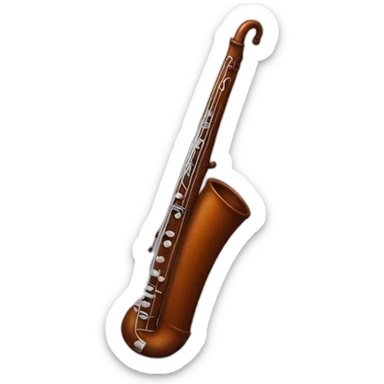 Bassoon instrument sticker