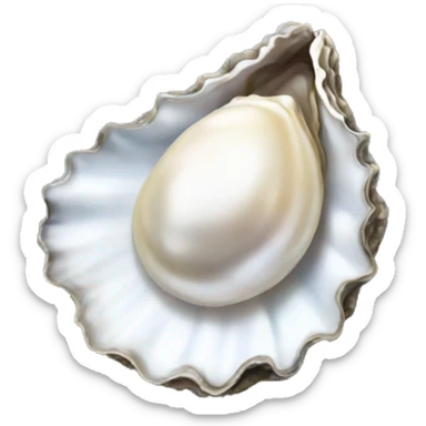 oyster with pearl sticker