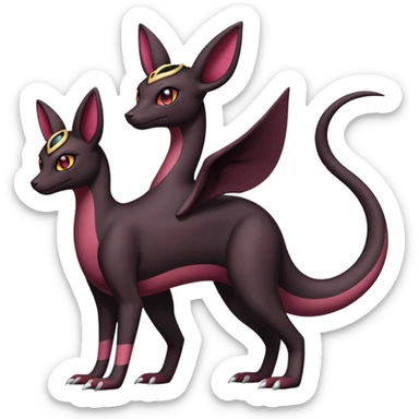 Salazzle-Umbreon-Fakémon-hybrid-creature (full body)  sticker