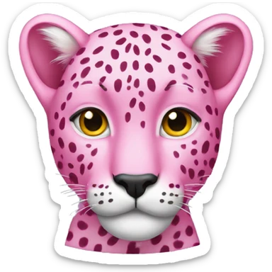 pink cheetah sticker
