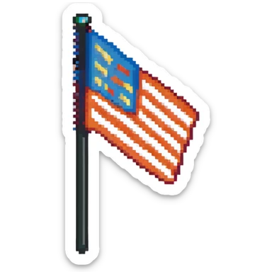 position marker flag sticker