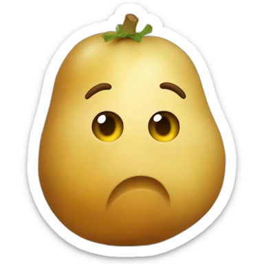 Une patate qui fait des bisous  sticker
