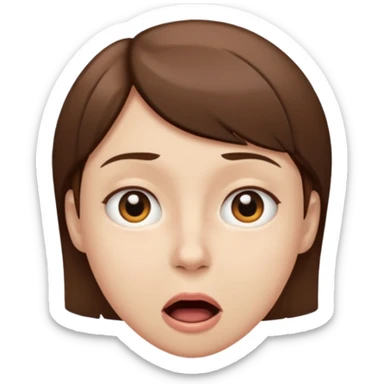 Just ate something bad face sticker