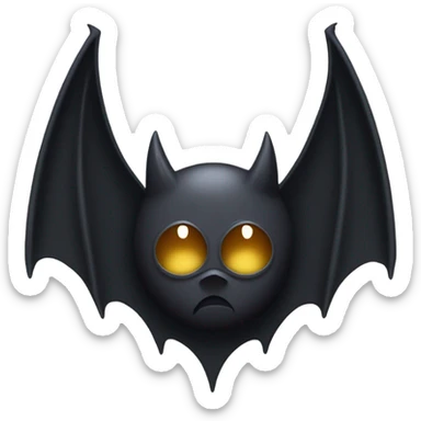 Batman themed letter B sticker