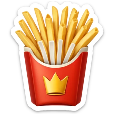 Porzione di patatine media (senza faccina) sticker