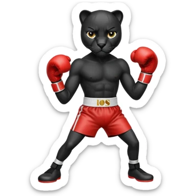 Panther boxer  sticker