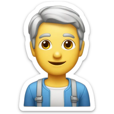 Botijo de cerámica con cara sticker