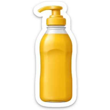 Mustard bottle sticker
