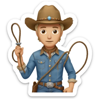 Cowboy (wild west theme) sticker