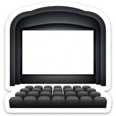 movie theater screen sticker