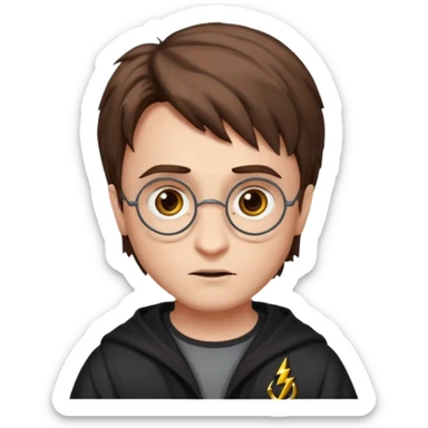 Harry potter with lightening scar on forehead sticker