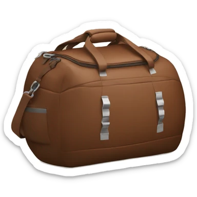 Brown sports bag no label sticker