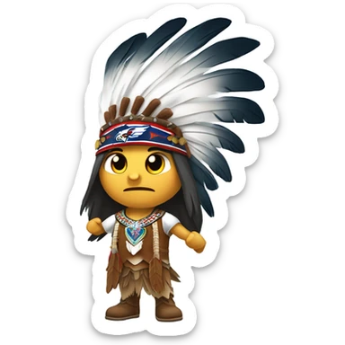 Philadelphia eagle attacking kansas city chief sticker