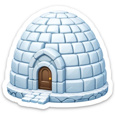 different type of igloo house sticker