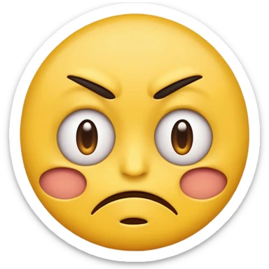 Gross disgusted emoji  sticker