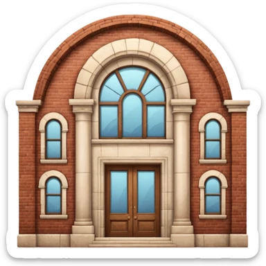 sugar library building sticker