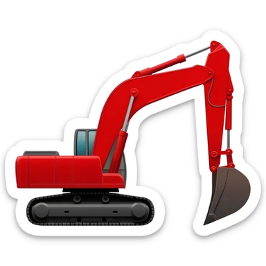 Excavator sticker