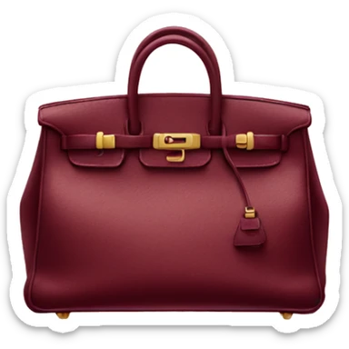BUrgundy birkin  sticker