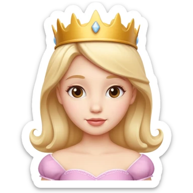Creami bel la principessa cute e bella 3d sticker