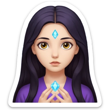 psychic girl sticker