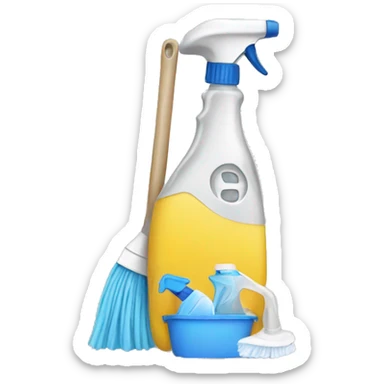 cleaning sticker