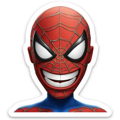 Spider-Man emoji Who laughs sticker