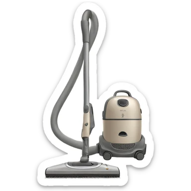 No cord vacuum cleaner beige grey sticker