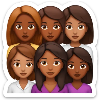 Melanin women sticker