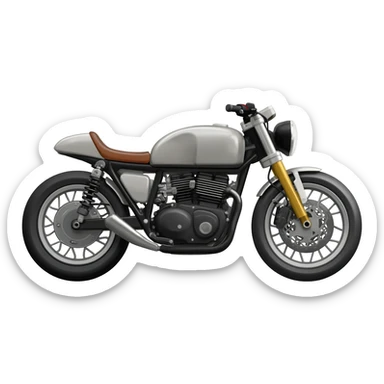 Cafe racer bike emoji sticker