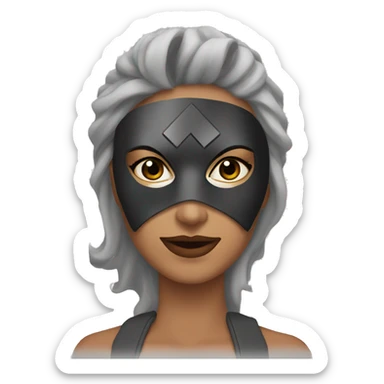 Super woma mask sticker