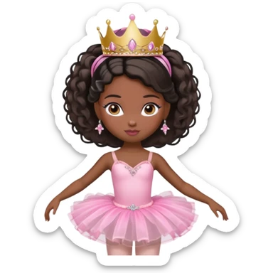 Ballerina Bratz black sticker