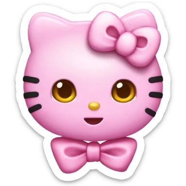 Hello Kitty mit schleife  sticker