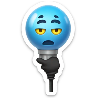 emoji holding electricity sticker