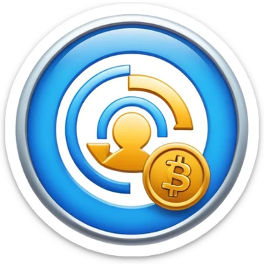 we are a b2b fintech infra company, in our dashboard we need logo for "internal fund transfer" module, our primary colour is "#0092ff" sticker