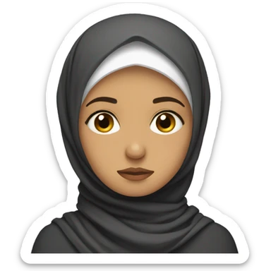 hijabi sad sticker