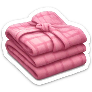 pink cozy folded blanket sticker