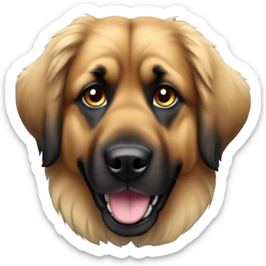 a leonberger dog  sticker