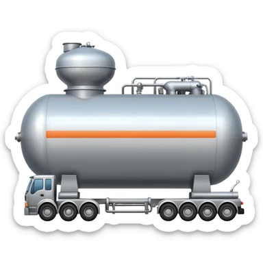 side view of a natural gas tanker sticker