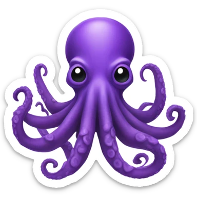 Purple kraken sticker