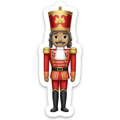 christmas nutcracker full body sticker