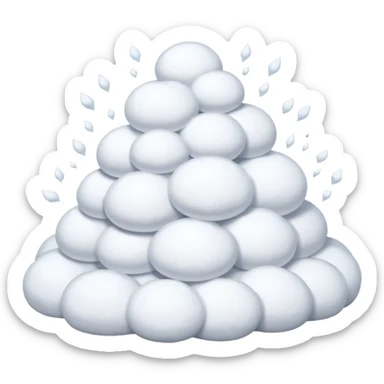  snow accumulate sticker