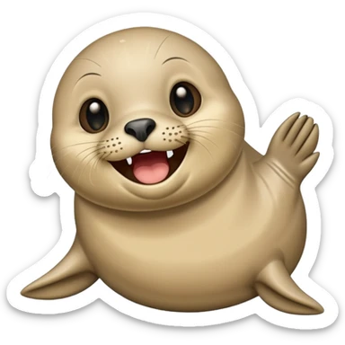 Seal laugh sticker