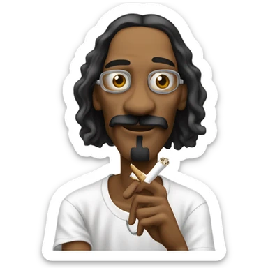 snoop dog smoking sticker