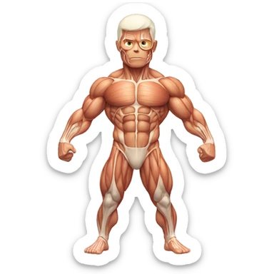 Anatomy muscle sticker