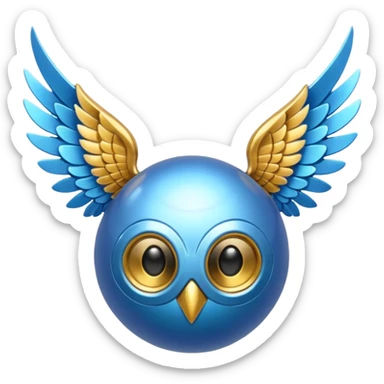 Blue Snitch from snitch and lilo sticker